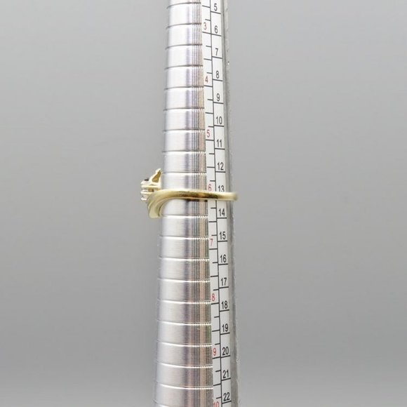 Vintage 14k Natural Sapphire & Diamond Accent Ring Size 6 - Picture 8 of 9